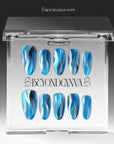 Azure Mirage Handmade Press On Nails
