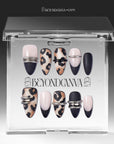 Leopard Metal Handmade Press On Nails