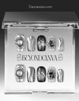 Obsidian Protection & Root Grounding Handmade Press On Nails
