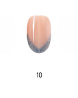 V Letter French Medium Oval Palette Handmade Press On Nails