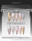 Radiant Fusion Handmade Press On Nails
