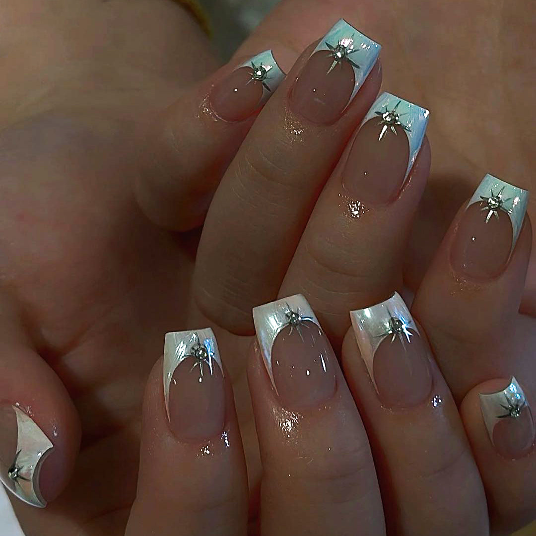 Stars in the Sky Handmade Press On Nails