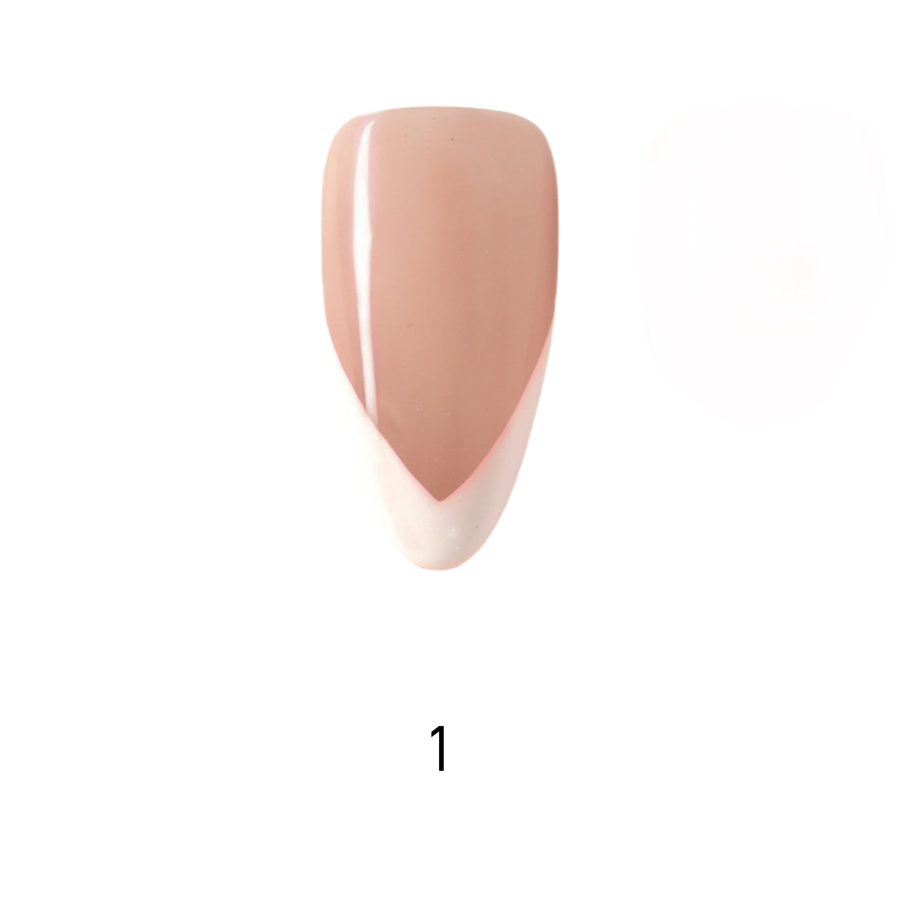 V Letter French Long Almond Palette Handmade Press On Nails