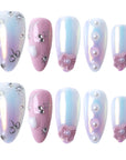 Ribbon Handmade Press On Nails