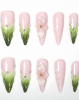 Blossom Fantasy Handmade Press On Nails