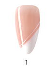 Side Bangs French Long Almond Palette Handmade Press On Nails