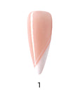 Side Bang French Extra Long Stelitto Palette Handmade Press On Nails