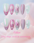 Pink Babies Handmade Press On Nails