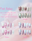 Pink Babies Handmade Press On Nails