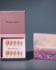 Glazed Pearl French Handmade Press On Nails
