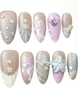 Moon Petal Handmade Press On Nails