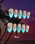 Island Bliss Handmade Press On Nails (Binder Included)