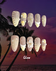 Island Bliss Handmade Press On Nails (Binder Included)