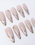 Champagne Handmade Press On Nails