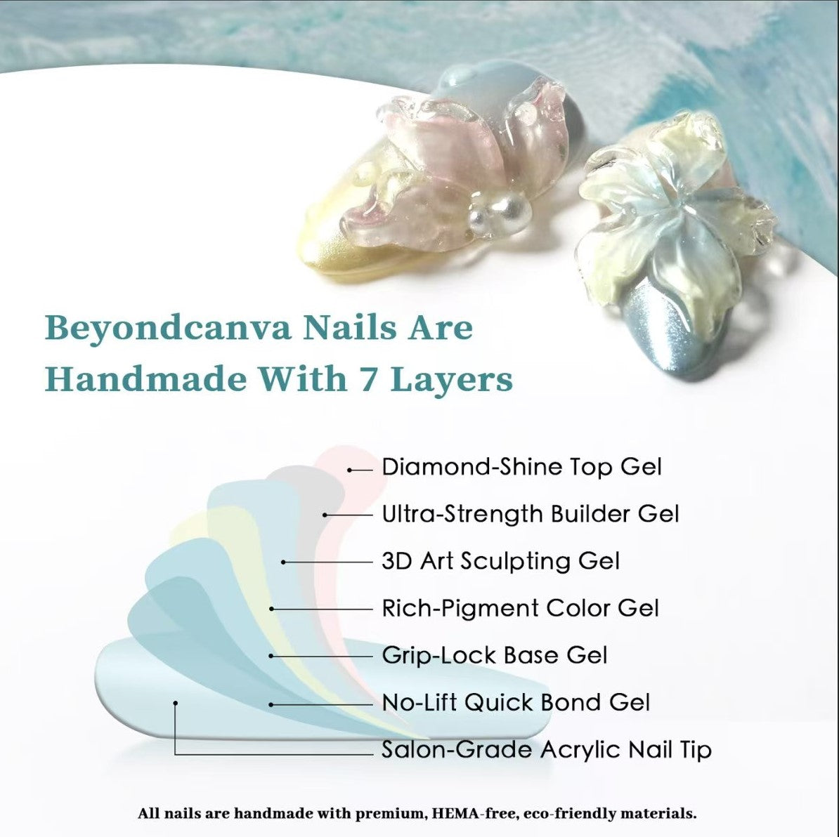 Candy Cane Wish Handmade Press On Nails