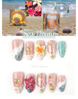 Sea Bloom Handmade Press On Nails