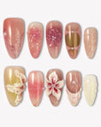 Floral Tide Handmade Press On Nails