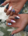 Moon Orchid Handmade Press On Nails