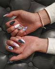 Moon Orchid Handmade Press On Nails