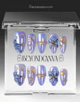 Iris Bloom Handmade Press On Nails