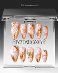 Golden Veil Handmade Press On Nails