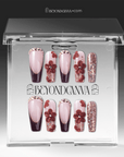 Coffee Blossom Handmade Press On Nails