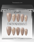 Chic Tweed Glam Handmade Press On Nails