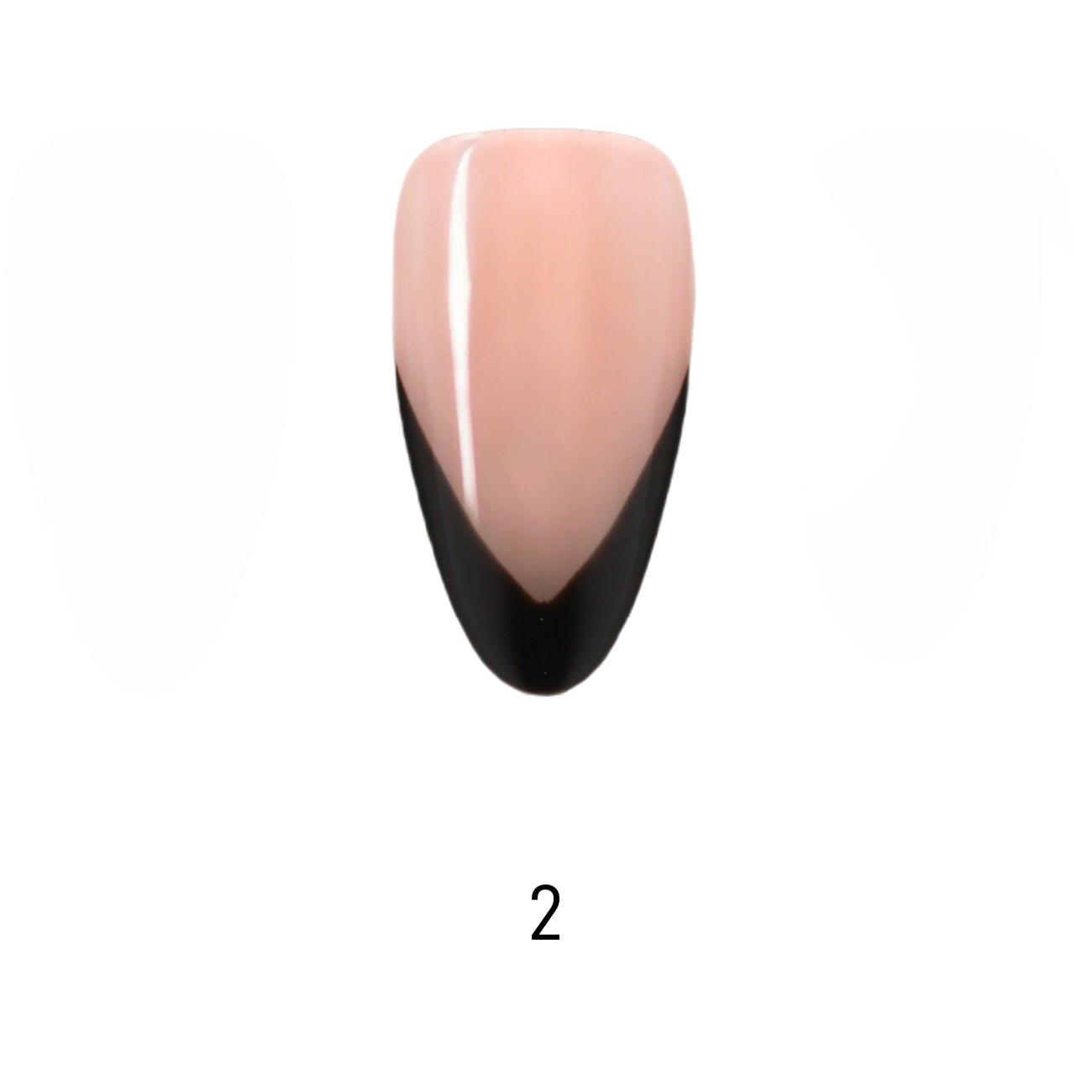 V Letter French Long Almond Palette Handmade Press On Nails