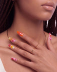 Summer Splash Handmade Press On Nails