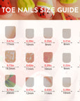 Fiery Flair Toes Handmade Press On Nails