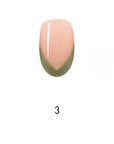 V Letter French Medium Oval Palette Handmade Press On Nails