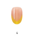 V Letter French Medium Oval Palette Handmade Press On Nails