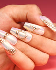 Iridescent Majesty Handmade Press On Nails