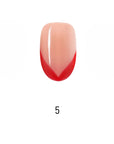 V Letter French Medium Oval Palette Handmade Press On Nails