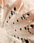 Frosted Starlight Handmade Press On Nails