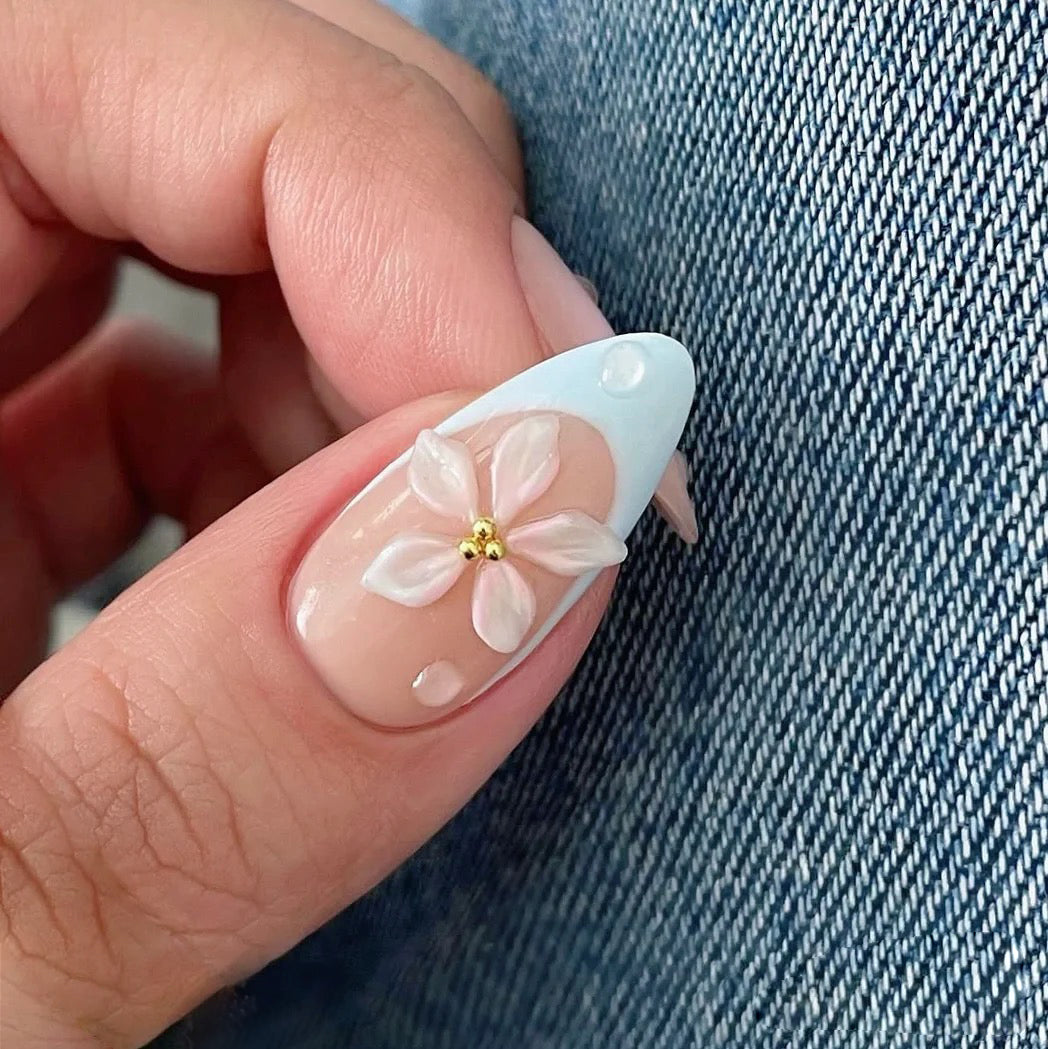 Eternal Bloom Handmade Press On Nails