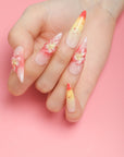 Blossom Elegance Handmade Press On Nails