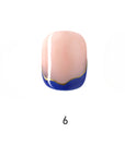 Wave French Short Oval Palette Handmade Press On Nails
