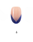 V Letter French Medium Oval Palette Handmade Press On Nails