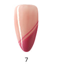 Side Bangs French Long Almond Palette Handmade Press On Nails