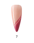 Side Bang French Extra Long Stelitto Palette Handmade Press On Nails