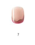Wave French Short Oval Palette Handmade Press On Nails