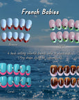 French Babies Handmade Press On Nails