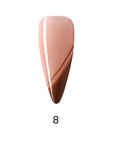 Side Bang French Extra Long Stelitto Palette Handmade Press On Nails