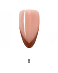 V Letter French Long Almond Palette Handmade Press On Nails