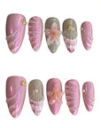 Shell Handmade Press On Nails