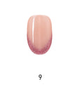 V Letter French Medium Oval Palette Handmade Press On Nails