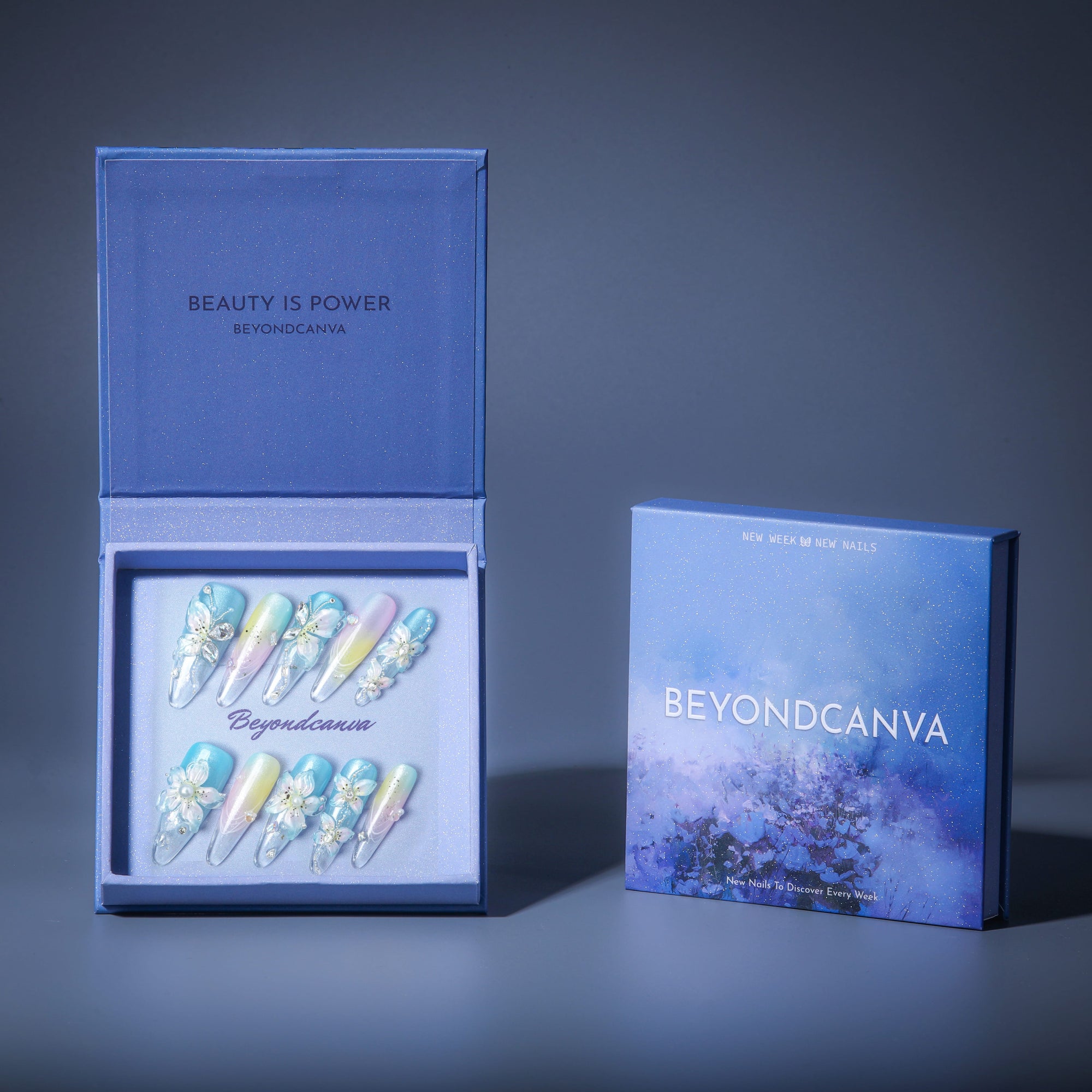 Serenity Bloom Handmade Press On Nails