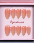 Peachy Nude Handmade Press On Nails