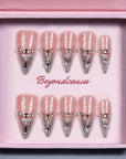 Frosted Starlight Handmade Press On Nails
